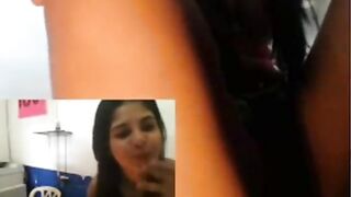 Girl poses after taking a massive shit on the floor