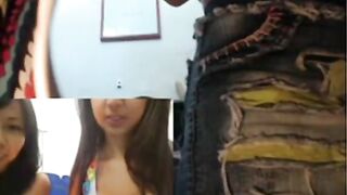 Girl poses after taking a massive shit on the floor