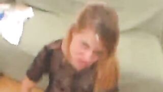 Girl drinks her own piss from a bottle