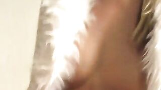 Blonde takes a massive shit on the floor
