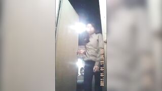 Girl squats in her own shit on the floor