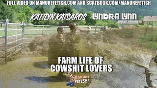 Kaitlyn and Lyndra love farm life with cow shit