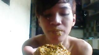 Dude eats his own shit on camera