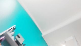 Selfie - chubby wife panty piss on his cock