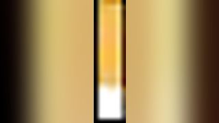 Sexy topless girl pissing in the shorts