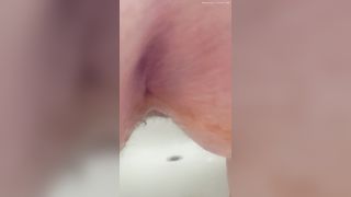 Pink pussy closeup and pee fun