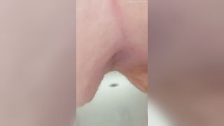 Pink pussy closeup and pee fun