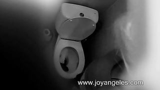 Hidden cam caught pooping in the bathroom