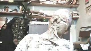 Lady gets her sweet face covered with shit