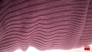 Hot redhead schoolgirl pooping in the toilet