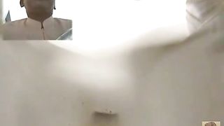 Big ass Japanese Nurse pooping in the toilet
