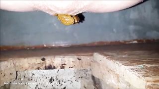Dirty toilet needs messy poop
