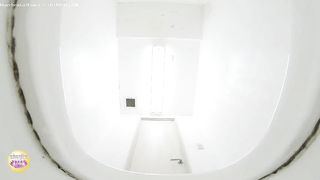 Gorgeous Japanese chick poops nicely in the toilet