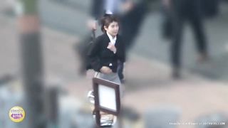 Japanese girl can't hold her liquid poop