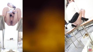 Lovely Japanese chick pooping hard in toilet
