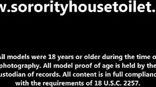 Sexy brunette lady caught pooping in the toilet