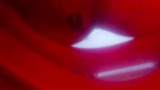 Closeup view of big ass dropping load