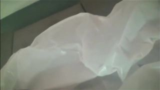 Japanese hairy babe shitting a nice turd