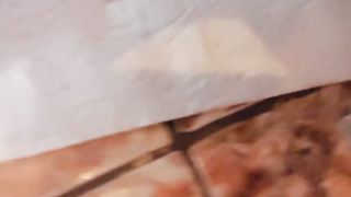 Lovely hot ass babe pooping on the paper towel