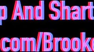 Shaved pussy lady pooping and masturbating