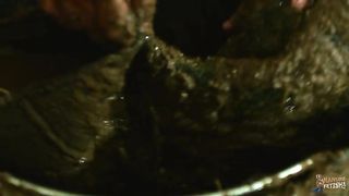 Sexy babe Dasha smears and teasing with her dirty boots