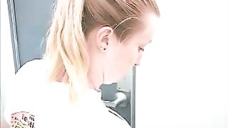 Amateur married lady poops