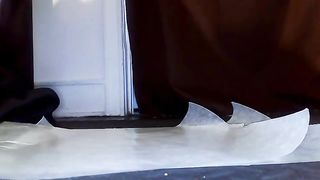 Yummy yellow poop with black pepper