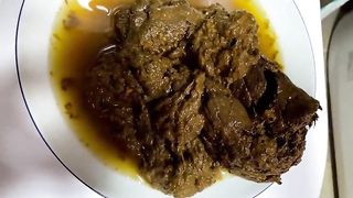 Messy huge poop in the plate