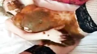 Skinny teen girl smearing her poop in solo