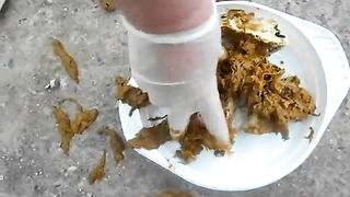 Messy shit from huge ass bbw