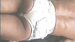 Cheeky ass and hot panty poop