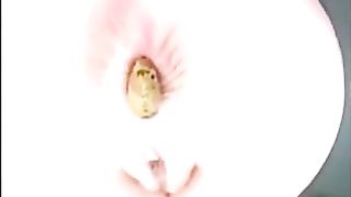 Kinky brunette babe sharing her poopy time