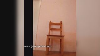 Hot round booty teen pooping