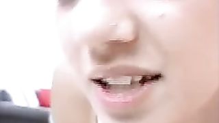 Cute smiling babe pooping