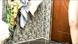 Nice hard nuggets of poop from sexy babe