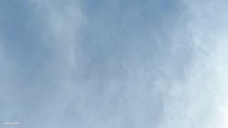 Skinny naked girl pooping on the car windshield