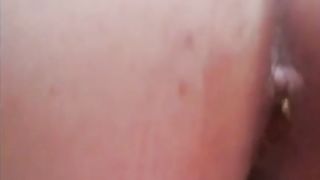 Huge booty lady pooping