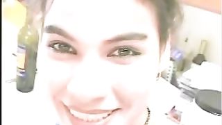 Amateur horny brunette slut pooping