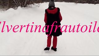 Poop and Pee in the snow