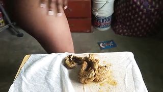 Slutty African poops before sewing