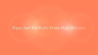 Poppy and Teal Buddy Dump In The Bowl