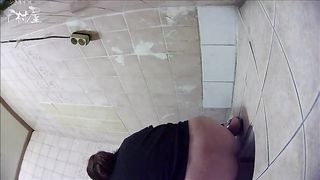 Power pushing out poop Caught on Spy cam