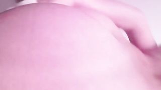 Redhead poops into her clogged toilet