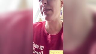 Milf-relieving herself of a hard poop