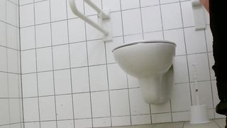 Teen poop diarrhea in the public bathroom