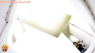 Stylish pooping in knee-high-boots