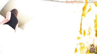 Slutty Japanese girl and her liquid poop
