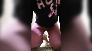 Curvy babe and her stinky poop