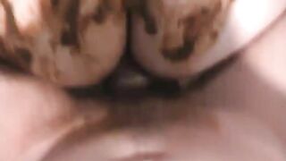 Poop covered ass fucked