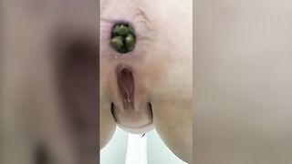 Huge sticky poop from big ass